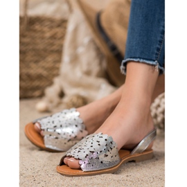 Evento Sandalias plateadas sin cordones gris 3