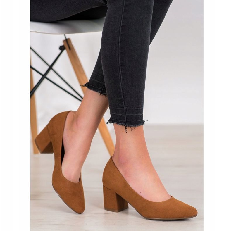 W. Potocki Zapatos clásicos de tacón alto marrón 1