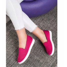 Via Giulia  Slipons en la plataforma rosa 1