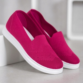 Via Giulia  Slipons en la plataforma rosado 3