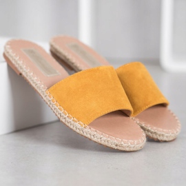 Renda Alpargatas ligeras amarillo 1