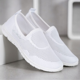 Bona Slipons calados blanco 3
