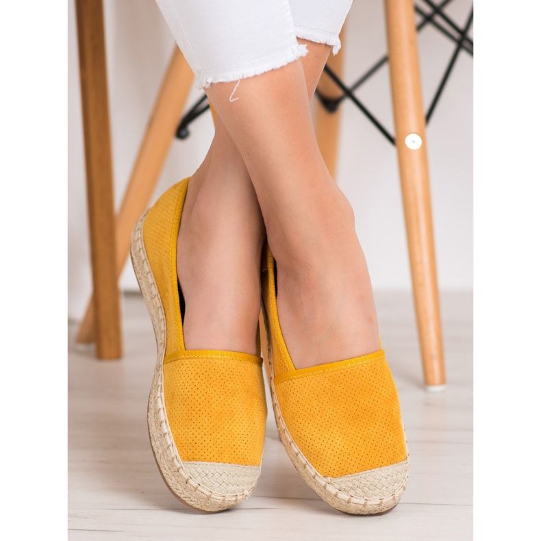 Goodin Alpargatas caladas amarillo 1 Goodin Alpargatas caladas amarillo 1