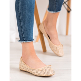 Small Swan Bailarinas trenzadas marrón 1 Small Swan Bailarinas trenzadas marrón 1