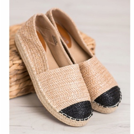 SHELOVET Alpargatas de moda en la plataforma beige 3