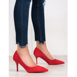 Small Swan Tacones altos casuales rojo 3