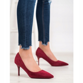 Small Swan Tacones altos casuales rojo 3