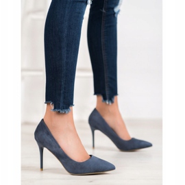SHELOVET Sexy tacones azul marino 3