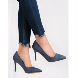 SHELOVET Sexy tacones azul marino 4