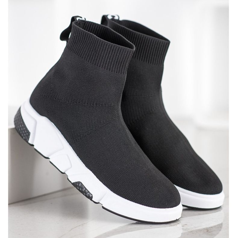 SHELOVET Calzado deportivo sobre el tobillo negro 2