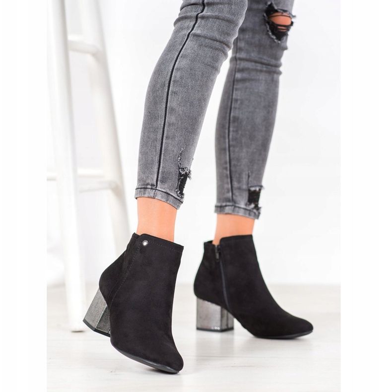 Goodin Botines de ante negros 1