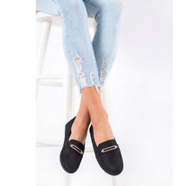 SHELOVET Mocasines negros cómodos 3