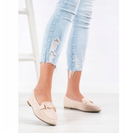 Anesia Paris Mocasines elegantes beige 3