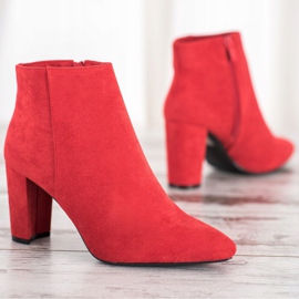 Sergio Leone Botas de ante rojas rojo 3