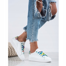 SHELOVET Calzado deportivo de moda blanco multicolor 2