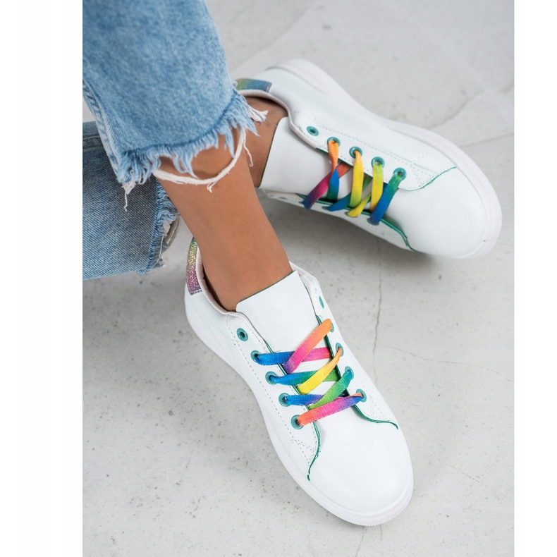 SHELOVET Calzado deportivo de moda blanco multicolor 1