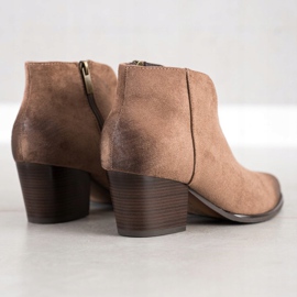 Botas cortas VINCEZA beige 3