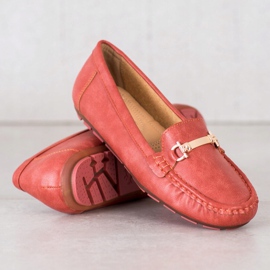 Clowse Mocasines Rojos Con Adorno 2 Clowse Mocasines Rojos Con Adorno 2