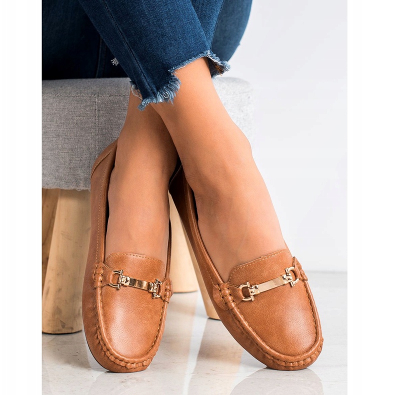 Clowse Mocasines camel con adorno marrón 1 Clowse Mocasines camel con adorno marrón 1
