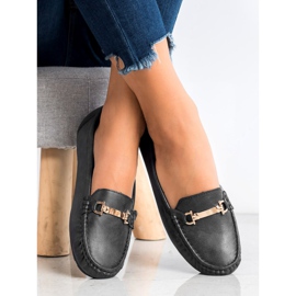 Clowse Mocasines Negros Con Adorno 1