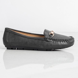 Clowse Mocasines Negros Con Adorno 4