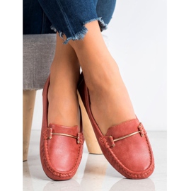 Clowse Mocasines cómodos rojo 2