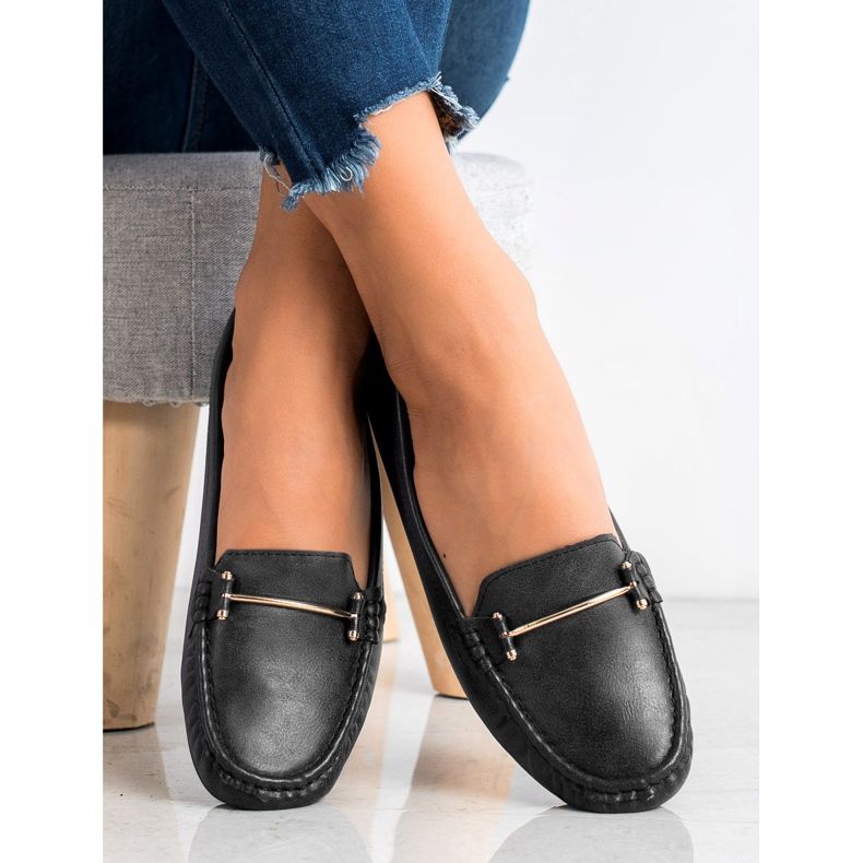 Clowse Mocasines cómodos negro 1