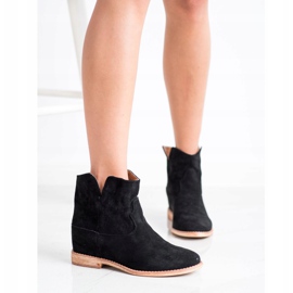 Bella Paris Botas vaqueras de ante negro 3