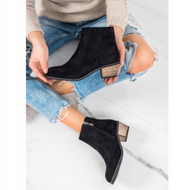 Best Shoes Botas en un poste bajo negro 4