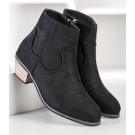 Best Shoes Botas en un poste bajo negro 1