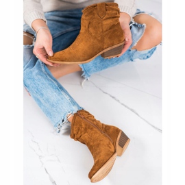 Cm Paris Botas vaqueras de ante marrón 3