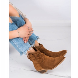 Cm Paris Botas vaqueras de ante marrón 5