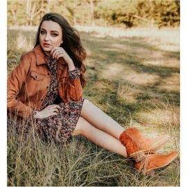 Cm Paris Botas vaqueras de ante marrón 2 Cm Paris Botas vaqueras de ante marrón 2