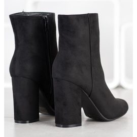 SHELOVET Botas altas de ante negro 1