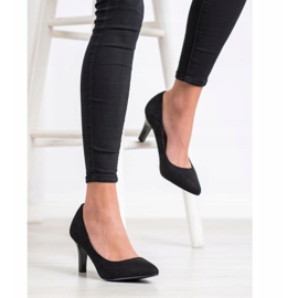 Goodin Bombas de gamuza negro 4