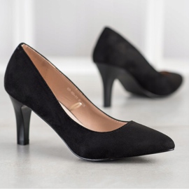 Goodin Bombas de gamuza negro 3
