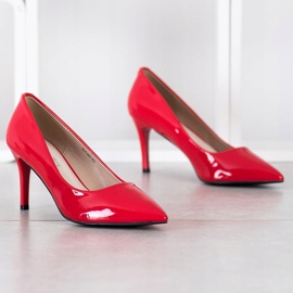 Goodin Tacones altos con estilo rojo 4