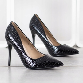 Goodin Bombas de moda en un alfiler negro 3