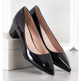 Goodin Zapatos de salón lacados en Spitz negro 1