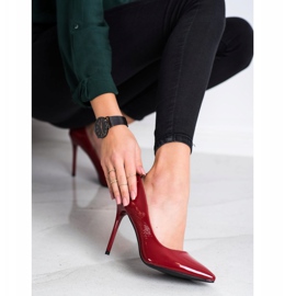 Goodin Tacones de moda rojo 4