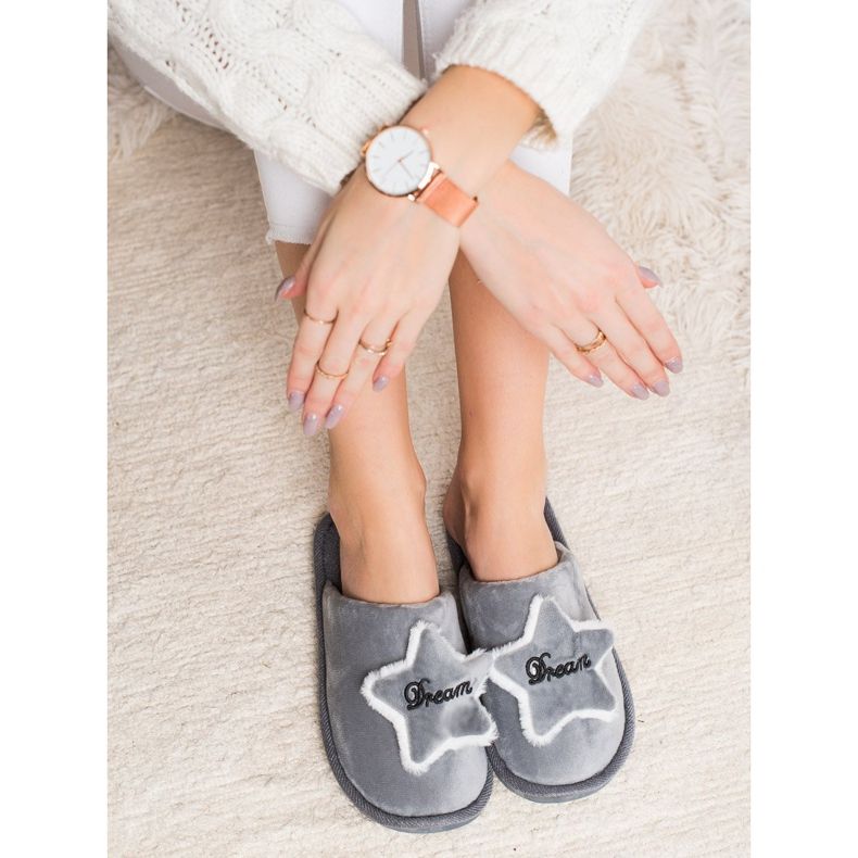 Bona Cómodas pantuflas de ensueño gris 2