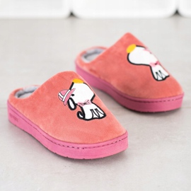 Bona Zapatillas cómodas con aplicación naranja rosa 1