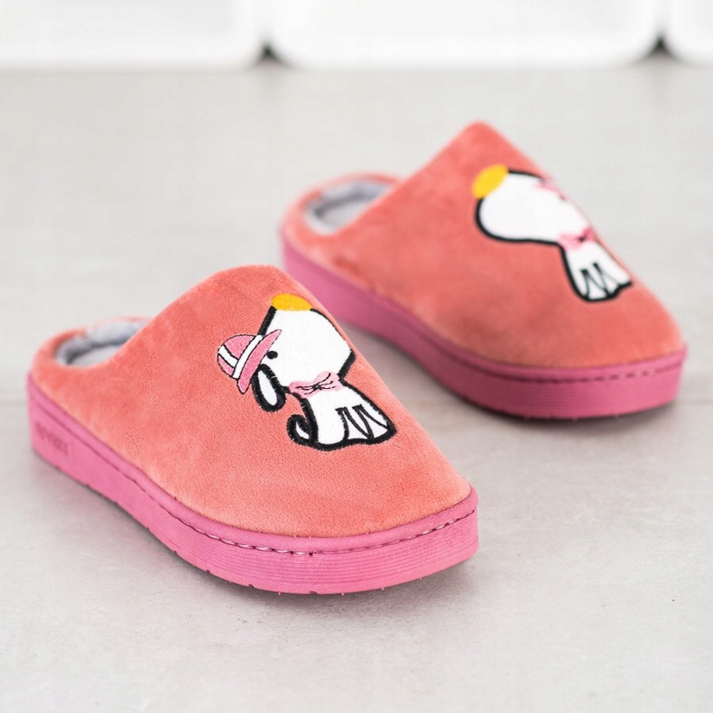 Bona Zapatillas cómodas con aplicación naranja rosa 1