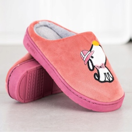Bona Zapatillas cómodas con aplicación naranja rosado 4