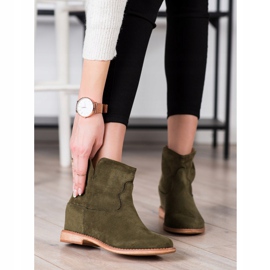 Bella Paris Botas de vaquero de gamuza cálida verde 1 Bella Paris Botas de vaquero de gamuza cálida verde 1