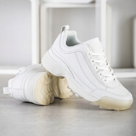 Kylie Zapatillas de moda blanco 1