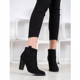 Seastar Botines de gamuza en una barra negro 4