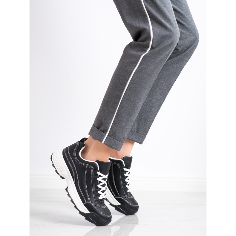 Kylie Zapatillas de moda negro 1