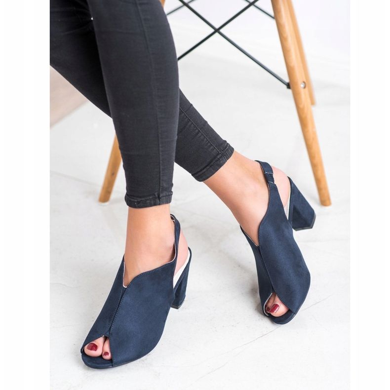 Goodin Sandalias construidas azul marino 1