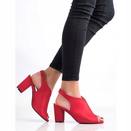 Goodin Sandalias construidas rojo 1 Goodin Sandalias construidas rojo 1